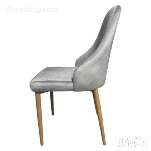 Елегантен стол Елина - сив - до 150кг., снимка 3 - Столове - 52253122