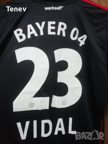 Bayer Leverkusen Arturo Vidal Adidas оригинална футболна тениска фланелка Байер Леверкузен Видал , снимка 3 - Тениски - 42081017