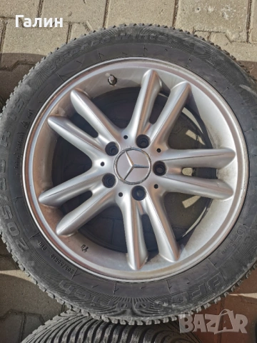 Mercedes джанти с зимни гуми Bf Goodrich 205/55/16, снимка 8 - Гуми и джанти - 53623670