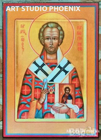 Икона на Свети Герман Цариградски ikona sveti german carigradski, снимка 1