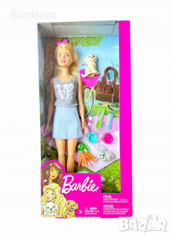 Оригинална кукла Barbie - Барби с домашни любимци и аксесоари, снимка 3 - Кукли - 44687505