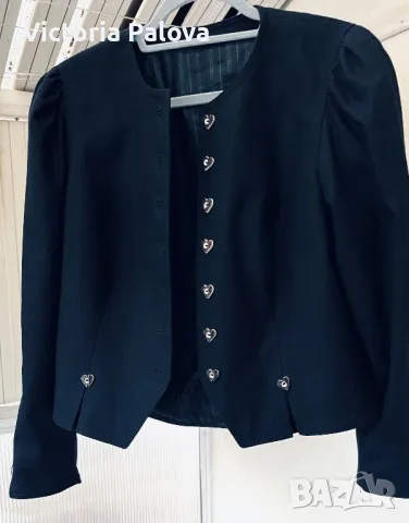 Луксозно скъпо късо сако TYROLER LODEN Австрия, снимка 2 - Сака - 48305005