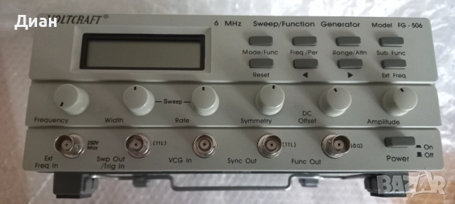 Функционален генератор Voltcraft FG-506, снимка 2 - Друга електроника - 52897789