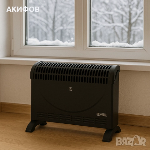 Конвекторен отоплител Rosberg – 2000W, 3 степени, с вентилатор, снимка 5 - Отоплителни печки - 51886699