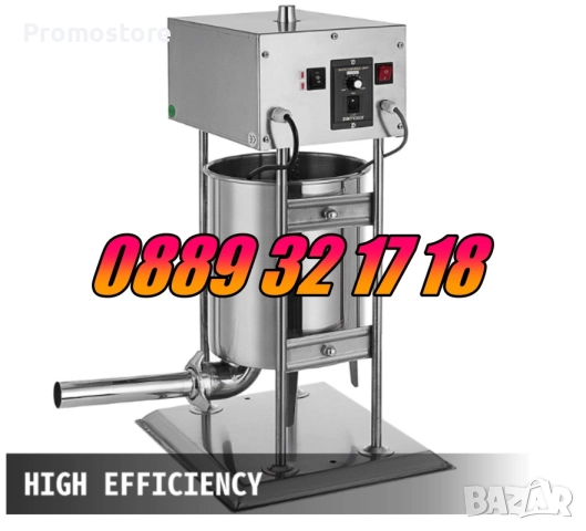 Електрическа пълначка за месо 15 литра с педал, пълначка за кайма, снимка 3 - Друго търговско оборудване - 51786778