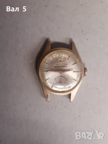 Швейцарски часовник ARETTA , АРЕТА , работи, снимка 2 - Антикварни и старинни предмети - 53330157