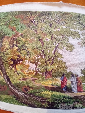 ПЕРФЕКТНО УШИТ ГОБЛЕН , снимка 5 - Гоблени - 52996878