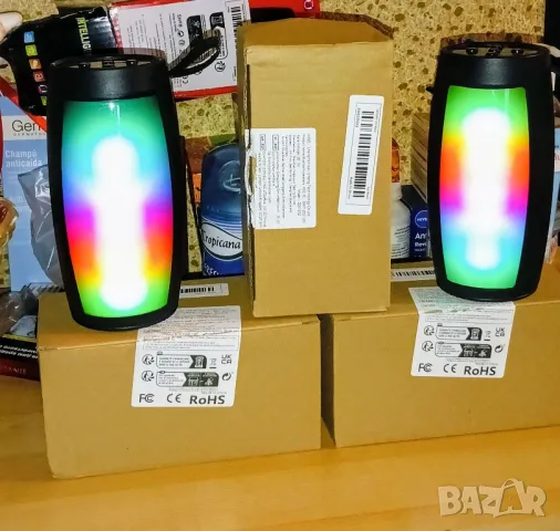 Блутут колонка с TWS и светлинен ефект, снимка 5 - Bluetooth тонколони - 47969969
