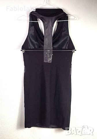 S' Jurk with leather S, снимка 3 - Рокли - 42100290