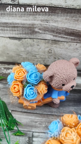 Сладки малки мечета в оранжево и синьо!!, снимка 7 - Декорация за дома - 53659002