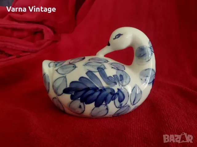 Красива старинна порцеланова статуетка Патица., снимка 4 - Антикварни и старинни предмети - 49814750