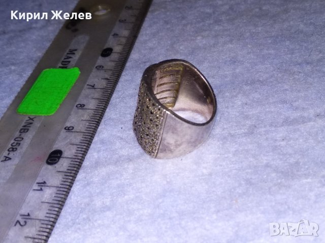СКЪПОЦЕНЕН СРЕБЪРЕН АЖУРЕН ФЕШЪН АРТ ПРЪСТЕН СРЕБРО 925 с ФАСЕТИРАНИ МАРКАЗИТИ 21381, снимка 10 - Пръстени - 41388924