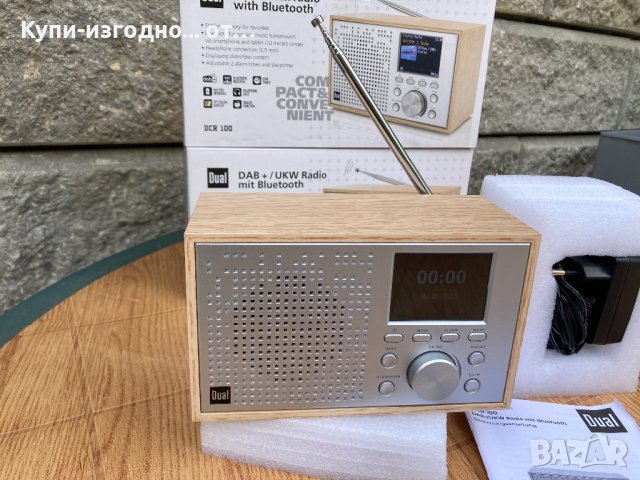 Dual DCR 100 Настолно радио DAB+,RDS, FM Bluetooth, DAB+, FM Будилник Дърво (светло), снимка 9 - Друга електроника - 41060369