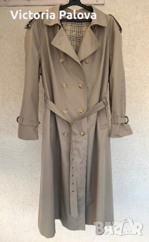 Идеален модерен тренчкот/шлифер DELMOD, снимка 5 - Палта, манта - 39742840