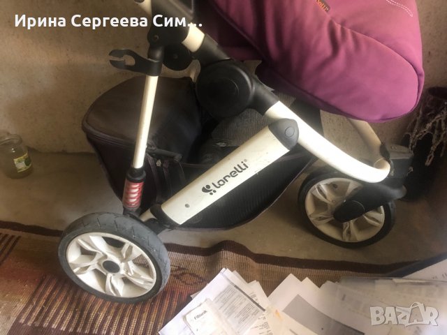 Комбинирана бебешка количка монца 3 мис бамби на лорели, снимка 3 - Детски колички - 28532516