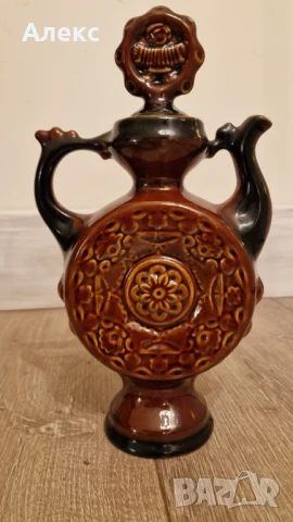 СССР– керамична стомна за вино, 1980г, снимка 2 - Антикварни и старинни предмети - 50690763