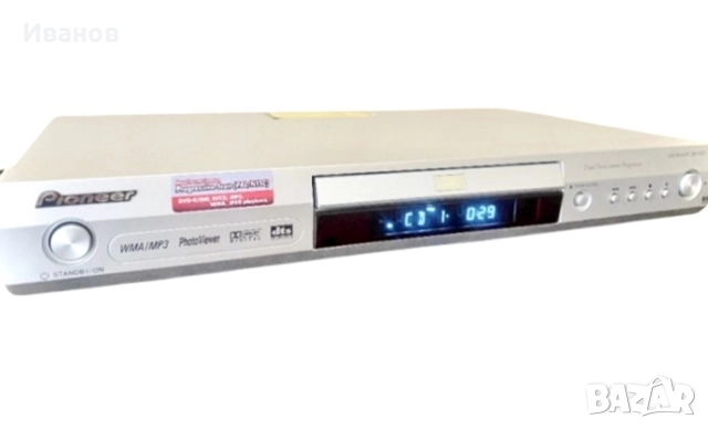 РАЗПРОДАЖБА - 30€. PIONEER DV-373-S DVD PLAYER  - Перфектно + Подарък, снимка 2 - Плейъри, домашно кино, прожектори - 51693820