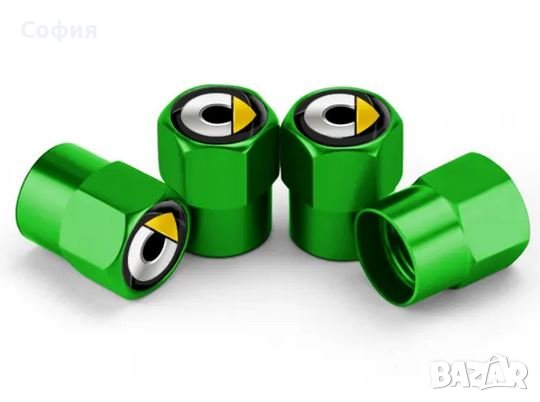 Нови метални капачки за винтили за Смарт Smart и други автомобили НАЛИЧНО, снимка 5 - Аксесоари и консумативи - 44243304