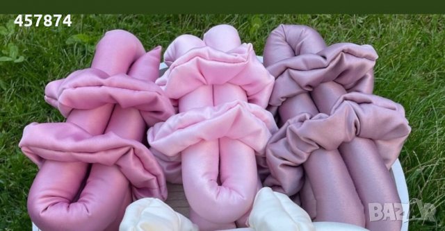 Сатенен ролер за коса + 2бр скрънчета 