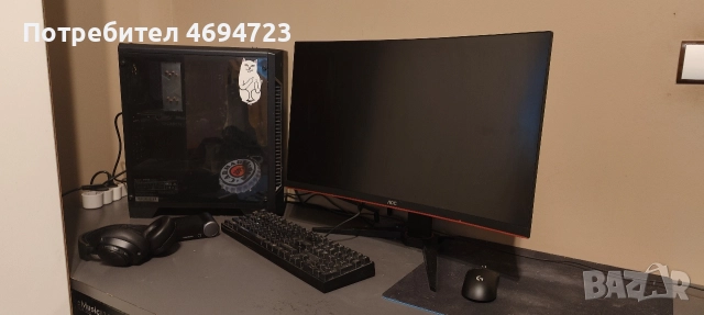 Гейминг компютър + пълен сет периферия – готов за игра 