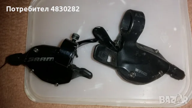 Команди  Ляв и десен 10х 2-speed Flat Bar Shift Lever left and right , снимка 4 - Части за велосипеди - 55742323