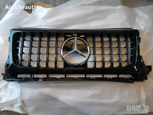 Предна решетка за Мерцедес G-class W464 черен гланц , снимка 3 - Аксесоари и консумативи - 48841596