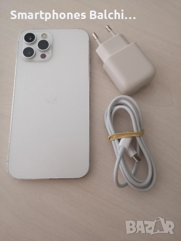 Iphone 12 Pro Max Silver -128gb - 100 %battery health , снимка 10 - Apple iPhone - 52115123