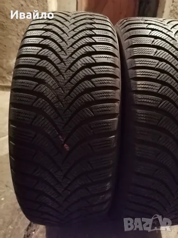 Продавам 2 броя зимни гуми 205.55.16 на 1 сезон дот 2021 Hankook , снимка 2 - Гуми и джанти - 55720298
