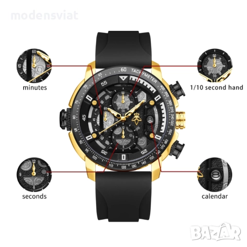 Уникален мъжки часовник !, снимка 2 - Мъжки - 52673052