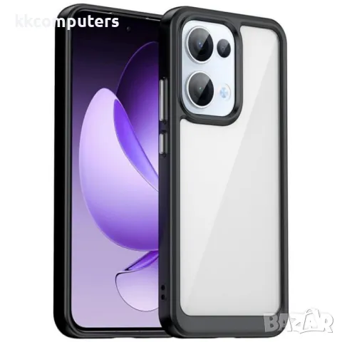 Oppo Reno13 5G Силиконов Калъф Anti-drop TPU + Acrylic и Протектор, снимка 3 - Калъфи, кейсове - 49890113