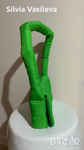 Зелена дамска чанта H&M, снимка 2 - Чанти - 43107291