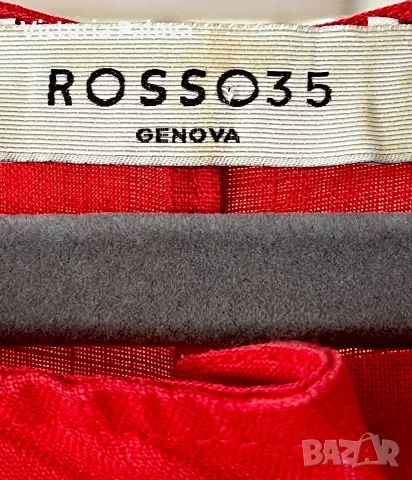 Премиум ленена рокля ROSSO35 Genova с джобове - Италиански лен - Размер IT 50 (БГ 52), снимка 2 - Рокли - 56185692