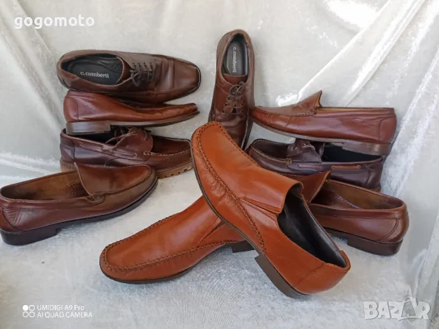 Мъжки мокасини КАТО НОВИ LUCIANO BELLINI® original, 💯 % естествена кожа, 42 - 43, снимка 10 - Мокасини - 49756446
