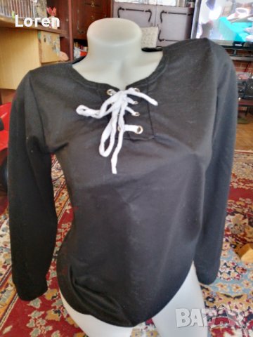 Блузка с връзки, снимка 3 - Блузи с дълъг ръкав и пуловери - 39884099