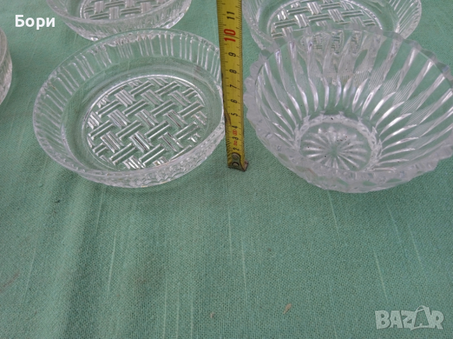 Стар немски кристал купи,чинийки, снимка 11 - Чинии - 36264318