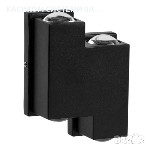 Фасадна лампа аплик  , 4*1W, 4000K, IP44, Черен, снимка 2 - Външни лампи - 53240623