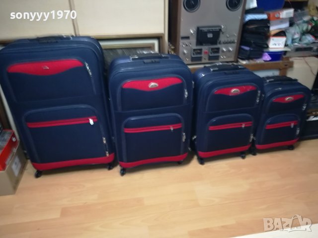 4 КУФАРА-НОВИ С КОЛЕЛЦА-ТЕКСТИЛ 1308231653, снимка 3 - Куфари - 41843855
