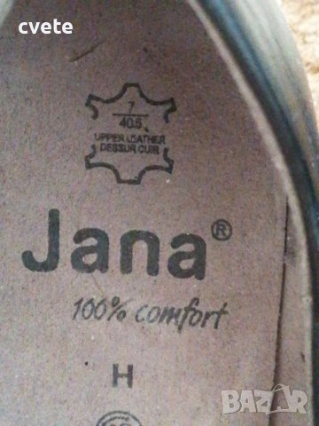 Дамски елегантни обувки на среден ток JANA черни, снимка 3 - Дамски обувки на ток - 41667030