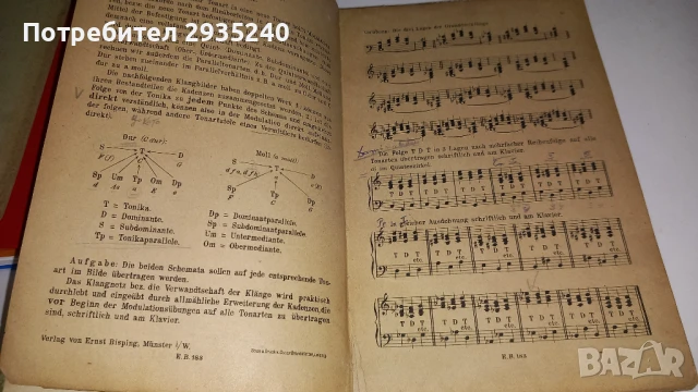 Антикварен учебник по музика 1879, снимка 4 - Учебници, учебни тетрадки - 51422398