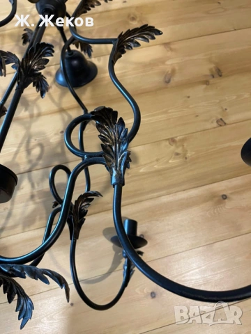 Елегантен винтидж полилей, снимка 6 - Полилеи - 53726200