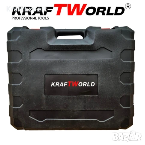 Комплект 4в1 KraftWorld Безчеткови Машини Гайковерт-винтоверт, Ъглошлайф и Перфоратор, снимка 11 - Други инструменти - 50483743