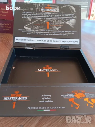 Дървена кутия пури Toscano Master Aged, снимка 3 - Колекции - 48122264