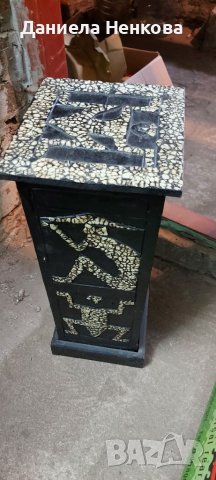 Дървена колонка за дискове, снимка 2 - Декорация за дома - 40294785