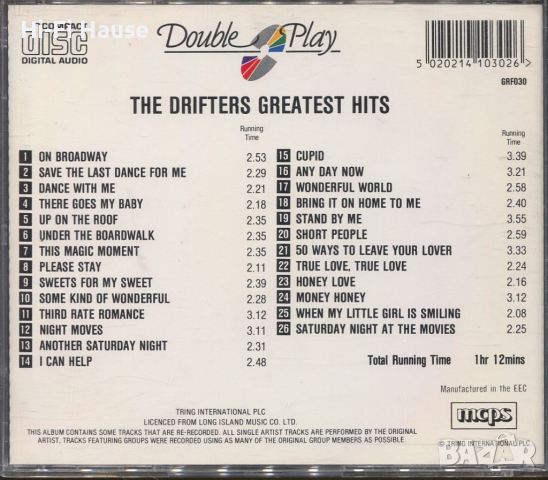 The Drifters-Greatest Hits, снимка 2 - CD дискове - 36316823
