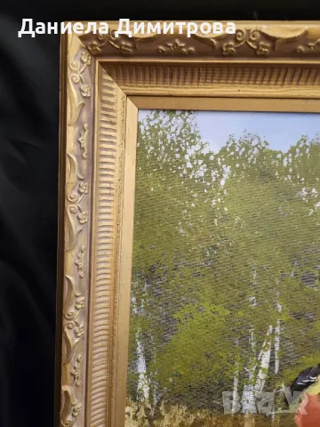 Картина рисувана върху платно, момиче сред природата, снимка 4 - Картини - 48405350