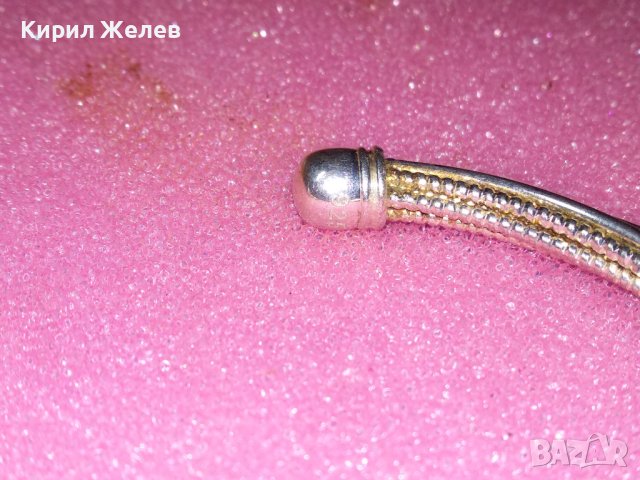 КРАСИВА ПОСРЕБРЕНА ГРИВНА от БЛАГОРОДНА НЕРЪЖДАЕМА СТОМАНА с ПЕЧАТ 925 Тип ТОРКВА 43245, снимка 11 - Гривни - 44394523