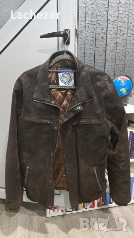 Мъжко кожено(естествена кожа)яке Bugatti размер М 