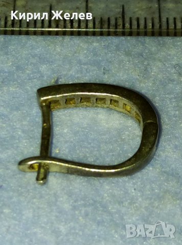 ВЕЛИКОЛЕПНА СРЕБЪРНА СКЪПОЦЕННА ОБЕЦА СРЕБРО 925 АНГЛИЯ с БЛЕСТЯЩИ ФАСЕТ ЦИРКОНИ 40051, снимка 8 - Обеци - 42475606