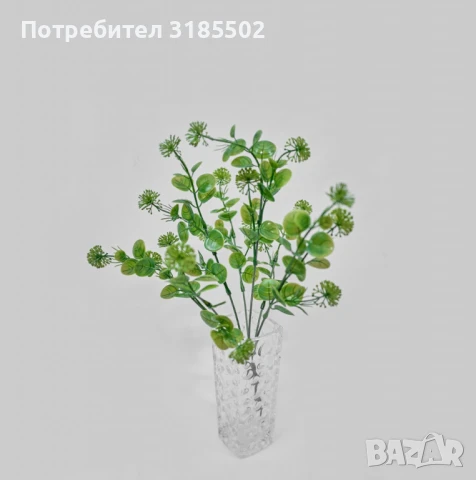 Аранжировка от изкуствени растения с бели цветчета – елегантно допълнение за всяко пространство, снимка 4 - Изкуствени цветя - 51227898