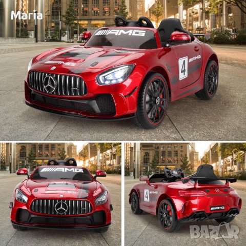 Акумулаторена кола Mercedes Benz GT4 AMG 12V , снимка 10 - Детски велосипеди, триколки и коли - 38691438